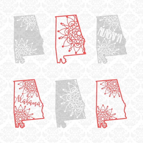 Download Alabama Mandala Henna Filigree Zentangle Intricate SVG DXF Ai