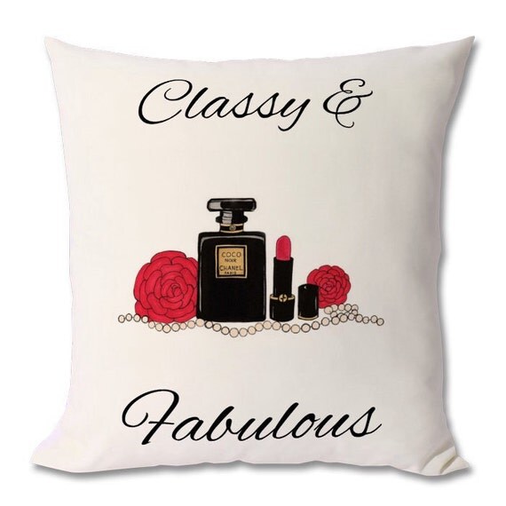 Classy & fabulous chanel inspired cushion 46 x by Harlequingifts