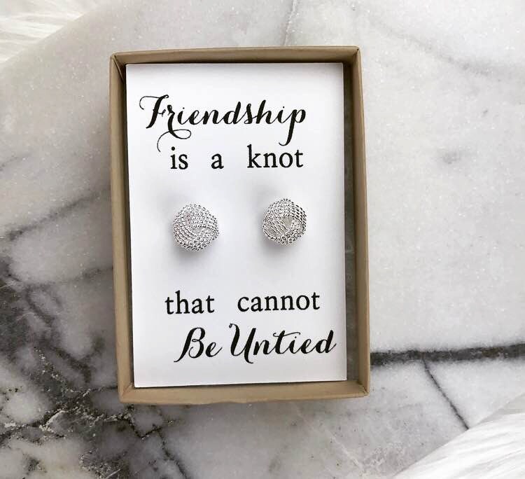 Friendship is a knot that cannot be untied Knot Earring