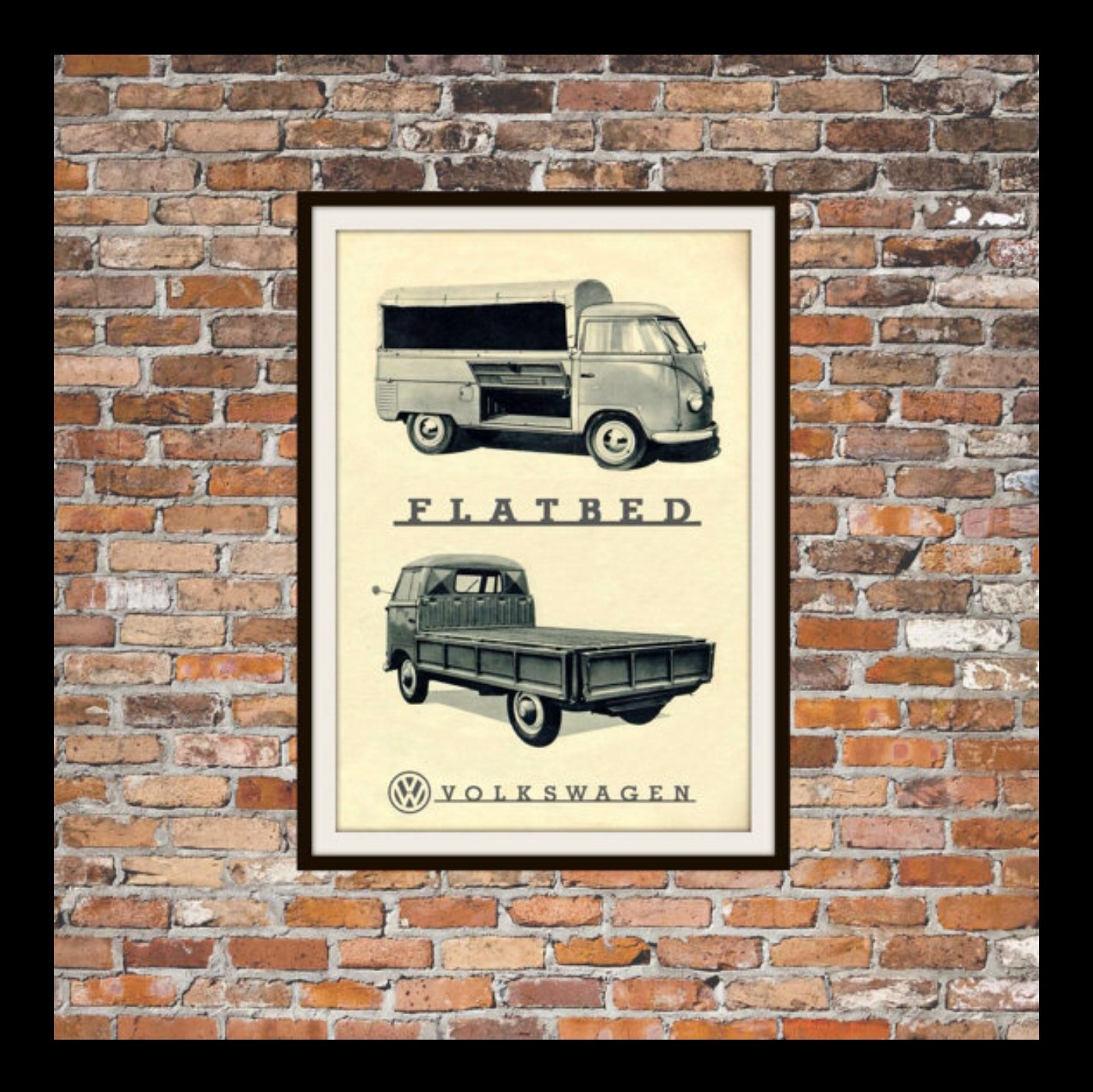Volkswagen bus pianale vw resa della pubblicità di bigbluecanoe Disegno pavimento Vintage