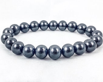 Men's Shungite Bracelet | Genuine Shungite | 10mm | Reiki Energy | Chakra Bracelet | Energy Bracelet | Unisex Bracelet | Direct from Russia