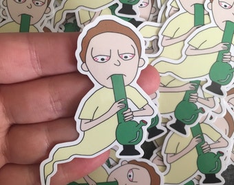 Rick & Morty Sticker (( Morty Ghost ))
