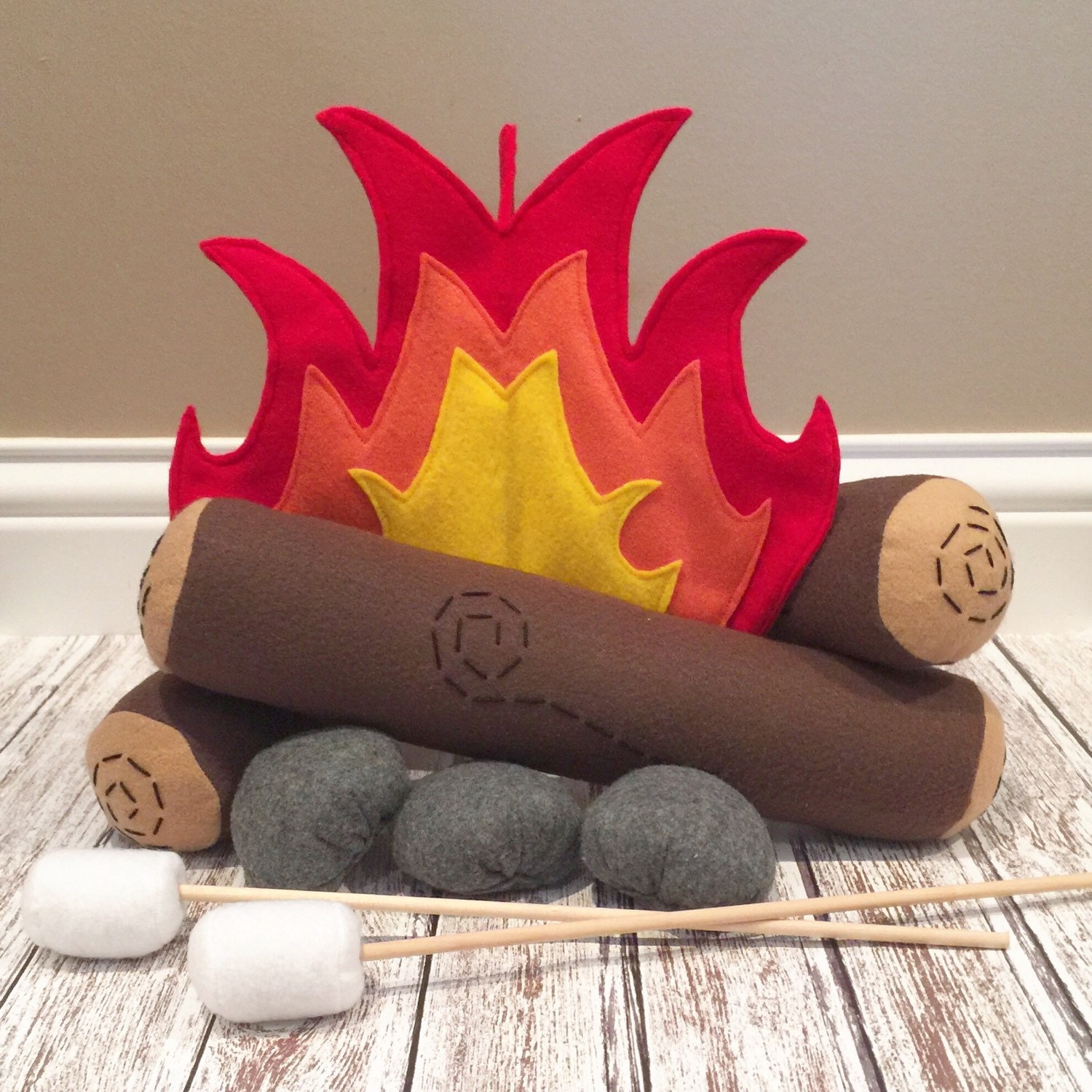 Campfire Play Set Campfire Set Felt Campfire Montessori