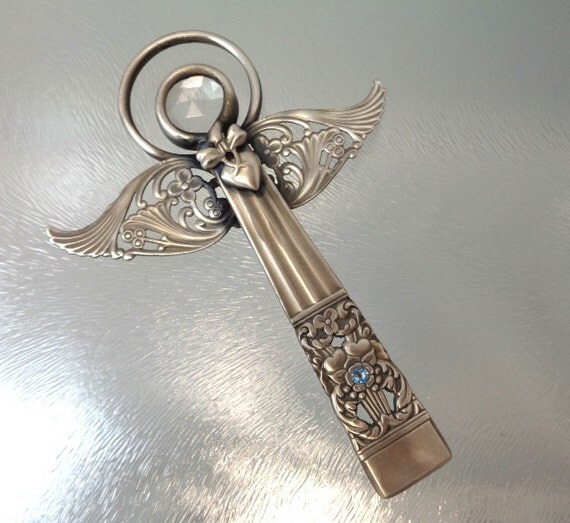 Angel spoon angel silverware angel angel ornament silver