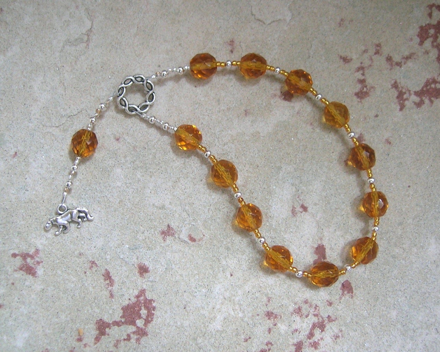 Mafdet Pocket Prayer Beads Egyptian Goddess of Law and