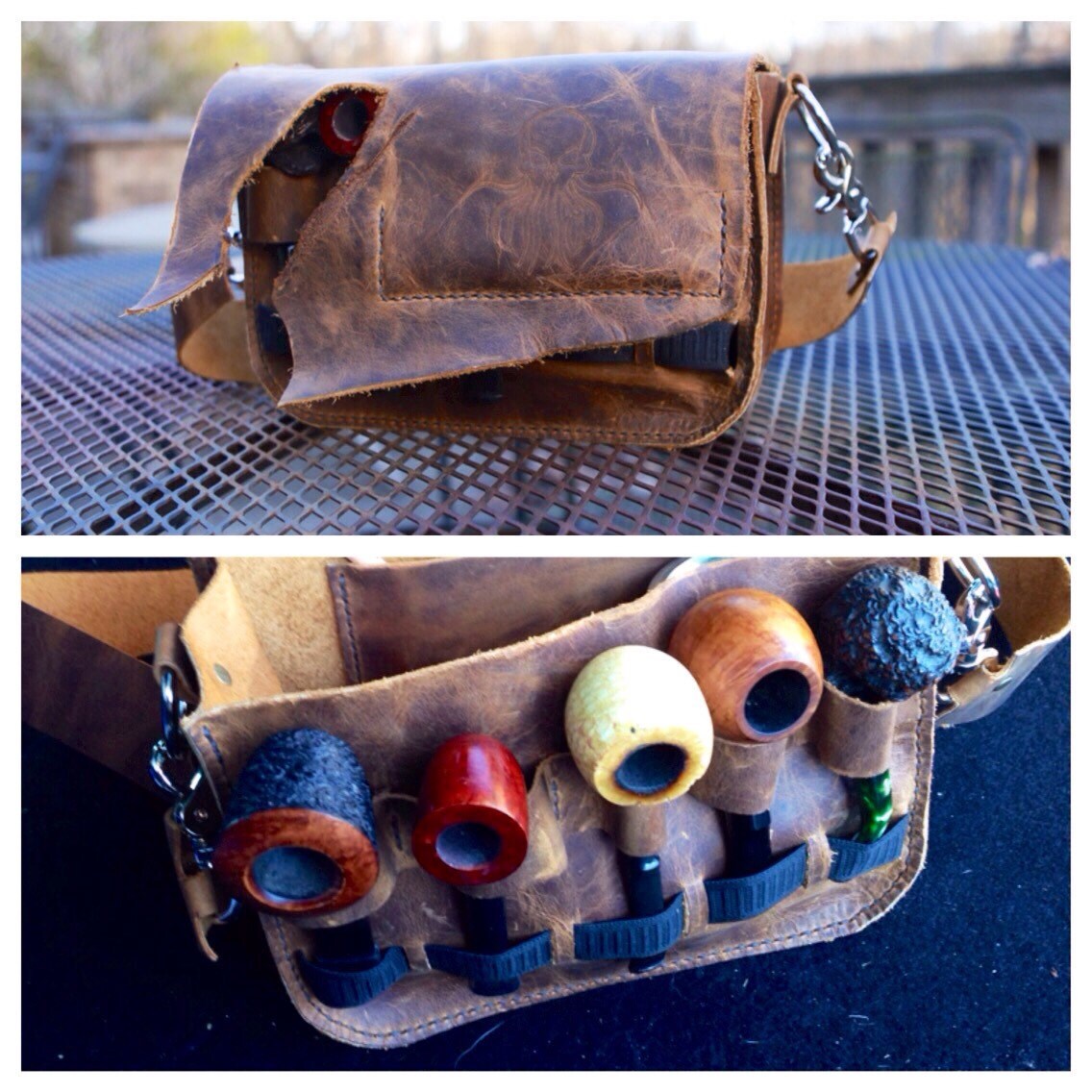 KPL Pipe Messenger Bag by KrakenPipeLeather on Etsy