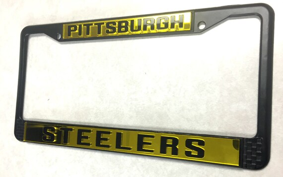 Pittsburgh Steelers License Plate Frame by LaserEngravingArt