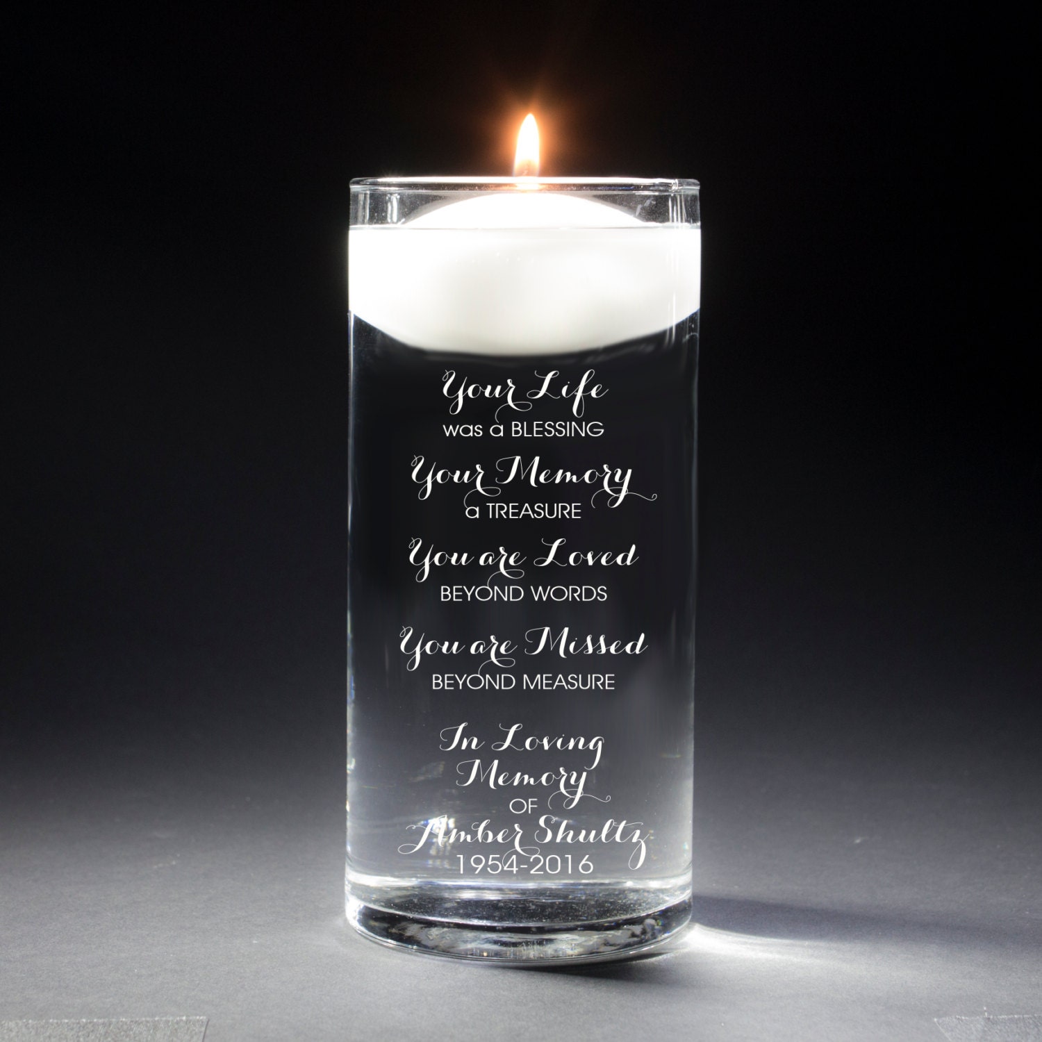 Memorial Vases In Loving Memory Vase Floating Wedding Memorial