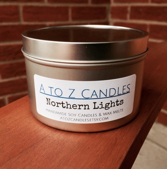 No. 859 NORTHERN LIGHTS Natural Soy Candle 2 oz by AtoZCandles