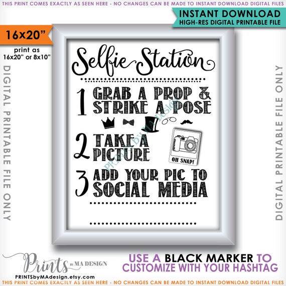 This is a photo of Crazy Selfie Station Sign Free Printable It is an image of Crazy Selfie Station Sign Free Printable