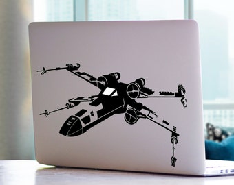 X-Wing Fighter Star Wars Inspired MacBook Decal Mac Laptop Vinyl Decal Sticker