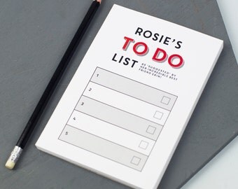 Mini To Do List - Personalized To Do List - Personalised Notepad - Teacher Gift - Planner - Stationery - XOXO Gifts - Stationery Lover Gift