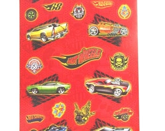 Hot Wheels Paper Stickers // Hot Wheels Birthday // Hot Wheels Party // Hot Wheels Loot Bag