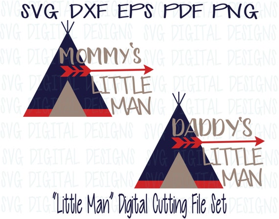 Download Little Man SVG Design cut files for Silhouette Cricut & More