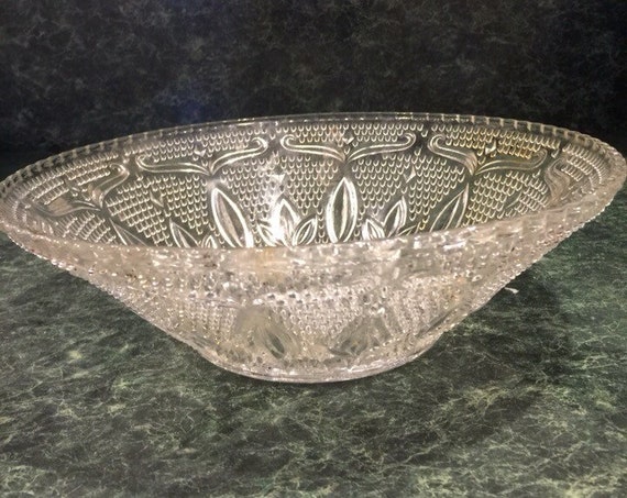 Vintage Hobnail Clear Glass Bowl Federal Crystal 5798