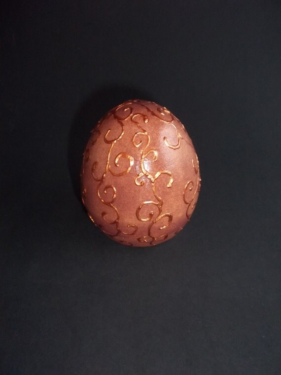 Dragon Egg Bronze Dragon ceramic egg by TheFairyPotter on Etsy