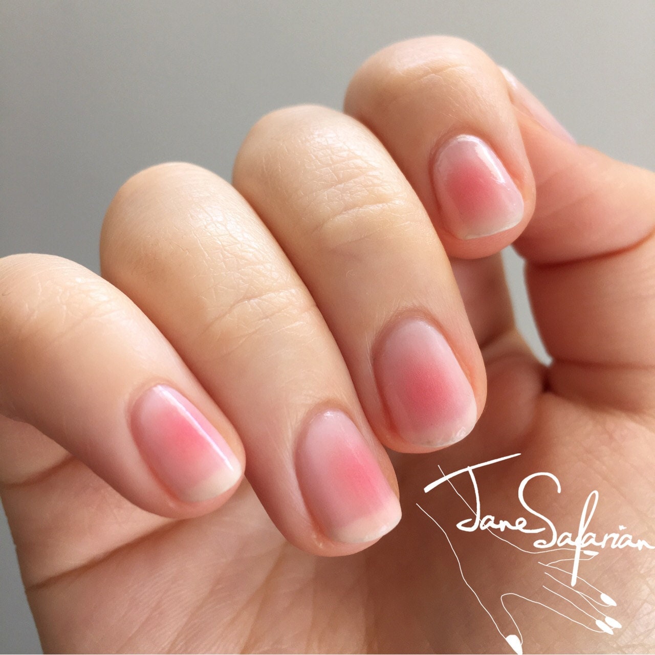 Blush Nails/Cheek Nails Design Water Slide Nail by jsfrnNailArt
