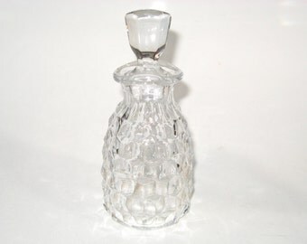 Fostoria Glass AMERICAN Ketchup Bottle w/ Stopper - EUC