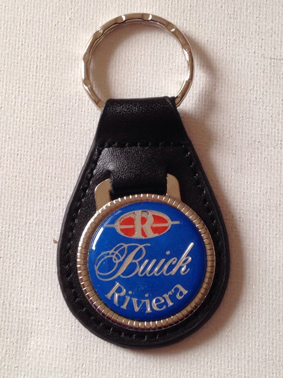 Buick Riviera Keychain Black Leather Key Chain