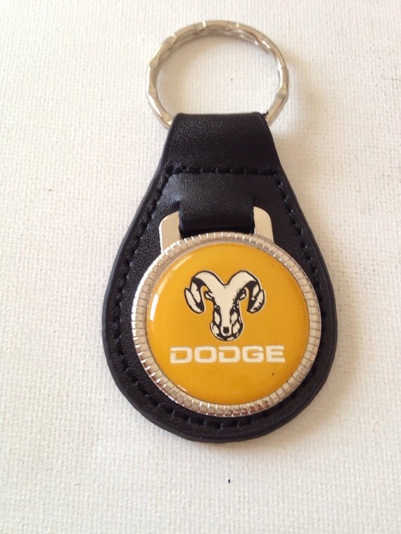Dodge Ram Keychain Genuine Leather Key Chain