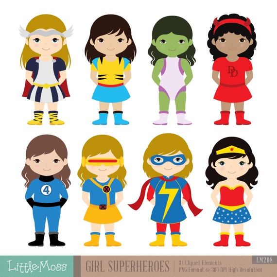 free girl superhero clipart - photo #50