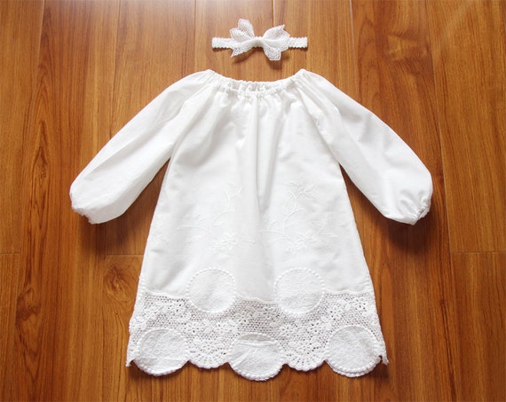 long sleeve baptism gown