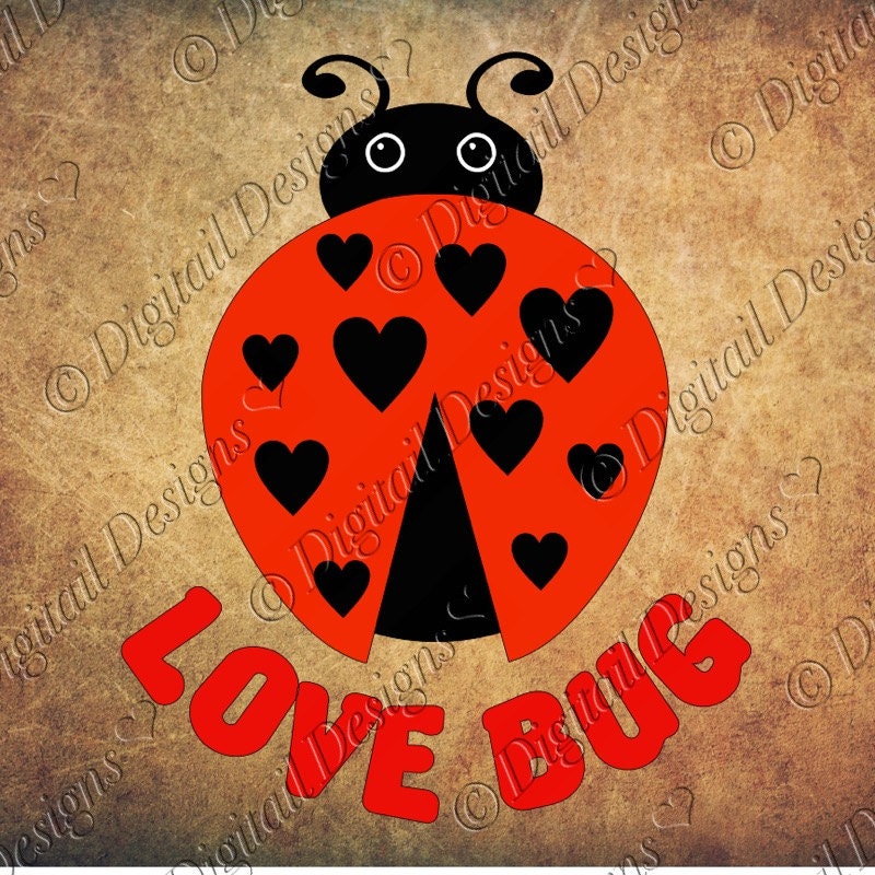 Download Love Bug Ladybug SVG PNG DXF Eps Fcm Ai Cut file for
