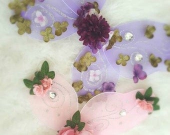 Fairy Wings, Fairy Costume, Pink fairy wings, Purple fairy wings, Halloween costume, Dance costume, Fairy, Fairy dress, dress up wings