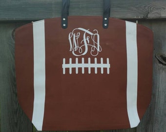 Football Tote, Football Tote Bag, Personalized Football Tote, Monogrammed bag, Monogrammed, Football Tote, Football Bag, Football mom