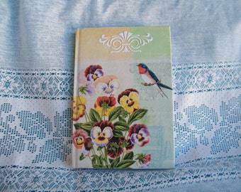 Agenda 2018, tamaño A5, con tapa dura, hard cover daily planner, daily diary 2018, handmade decoupage, OOAK gift for boss, co-workers gift