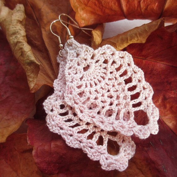 Items similar to Hand Crocheted Pineapple Earrings on Etsy