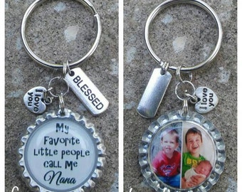 Nana Keychain - Custom Photo Keyring - Personalized Gift - Photo Keepsake - Custom Keychain - Custom Nana Gift - Gift for Nana