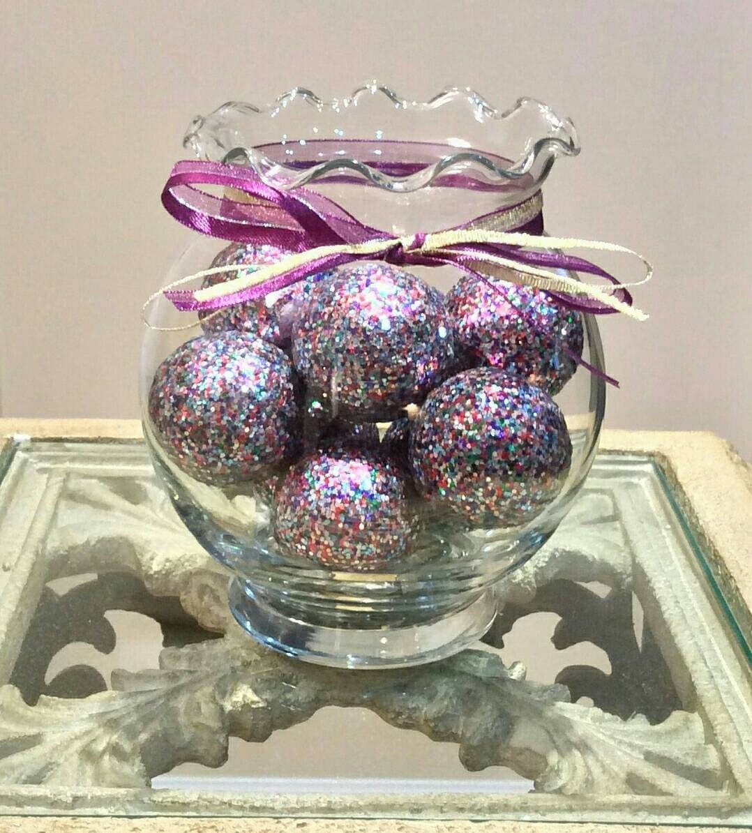 Decorative Glitter Balls Sparkle Balls for Home and Events by