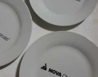 Printed Personalized Porcelain Dinner Plates, Custom Dishware No Minimum Full Color Dishwasher Safe Microwave Safe. Photos or Text Printing