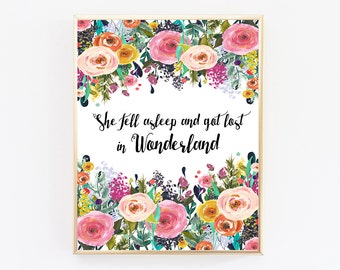 decorations art for party wonderland in wall  Etsy Alice  art