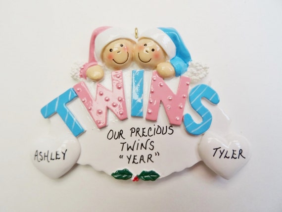 Twins Christmas Ornament Personalized Ornament for Twins