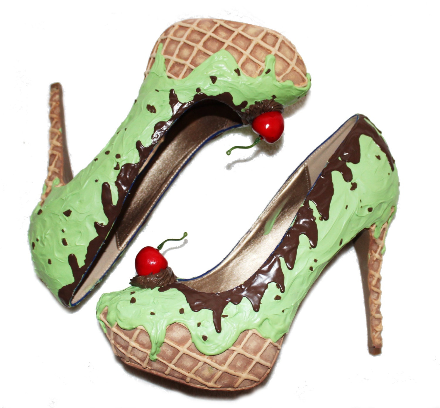 Mint Choc Chip Ice Cream heels