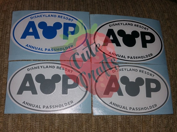 Disneyland Annual Passholder vinyl Decal for by BerryCuteCrafts