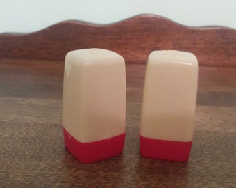 Mod Salt and Pepper Shakers 2" tall