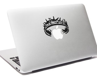 GAME OF THRONES decal Crown decal Macbook decal Iron throne decal Night watch decal Jon snow sticker Mother of dragons sticker White walker