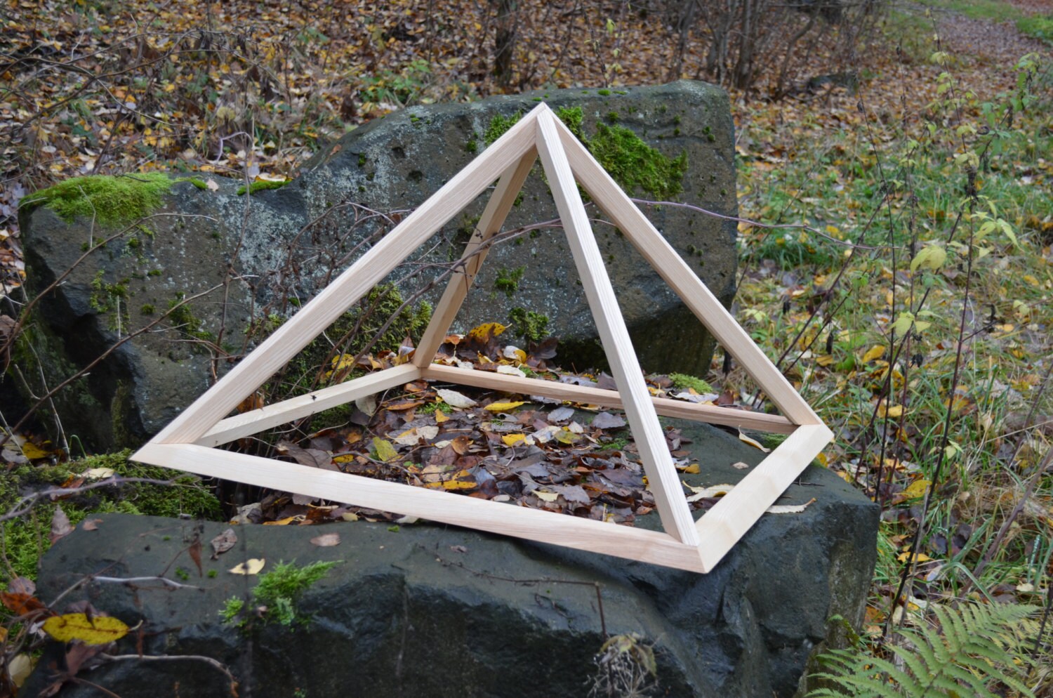 Folding Wooden Pyramid