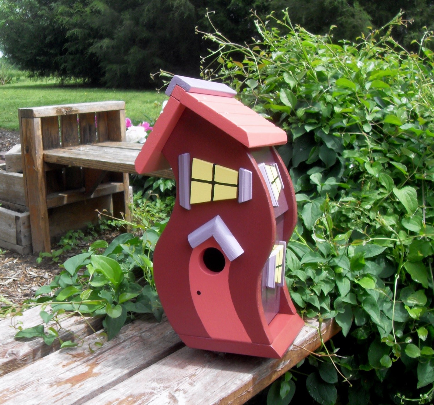 Dr. Seuss style Whimsical Birdhouse