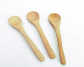Mini Wooden Spoons | Set of 3 | Wedding Favors and Party Favors | Country Weddings | Bamboo Wood Spoons Craft Supplies