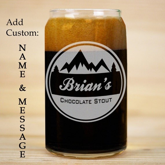 Custom Beer Can Glass Personalized Beer Can Glass Custom