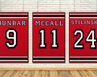 Teen Wolf Lacrosse Banners- Wall Art Home Decor Art Print Poster Set