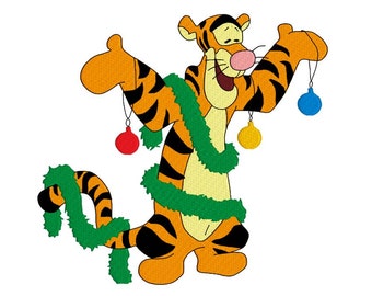 tigger disney machine embroidery design, design for kids, fill embroidery design, instant download