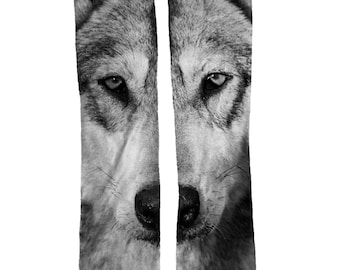 Wolf Cool Animal Socks | Wolf Lover Gift | Wolf Birthday Gift | Wolf Stocking Stuffer | Animal Sock