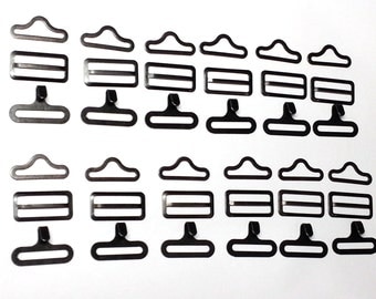 Bow tie hardware- 108 piece- 36 Bow Tie Hardware Sets (Slide, hook, and eye)