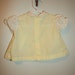 3-6 month, Vintage Baby Clothes, Precious Little Girl's Yellow Short Dress with Mock Pinafore and Kitten Design