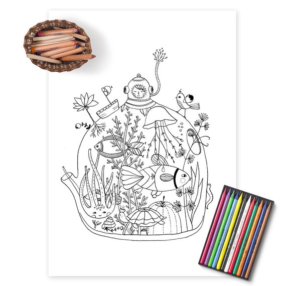 items similar to coloring pages fun and relaxing on etsy